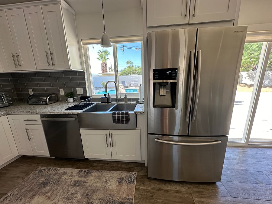 Fully stocked kitchen   