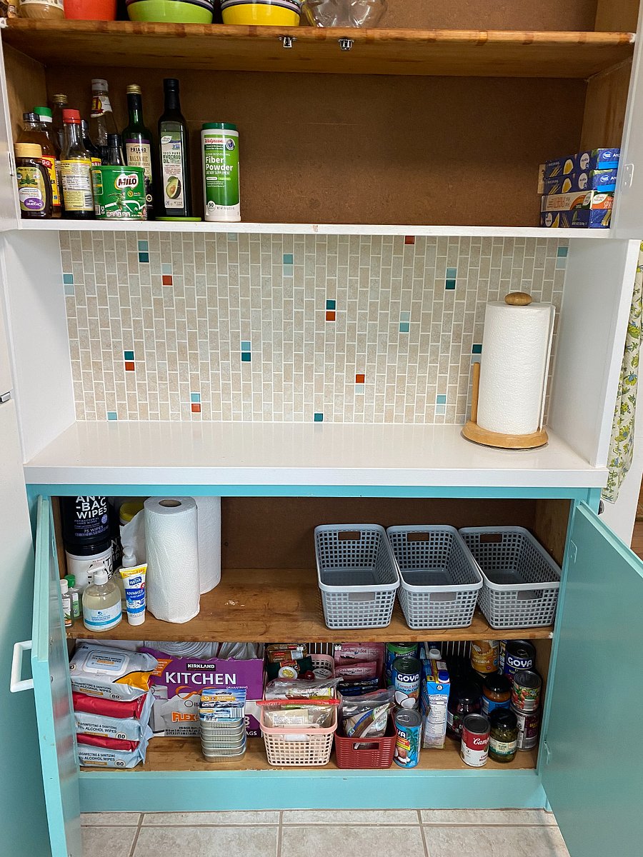 Some starter supplies. Ample storage