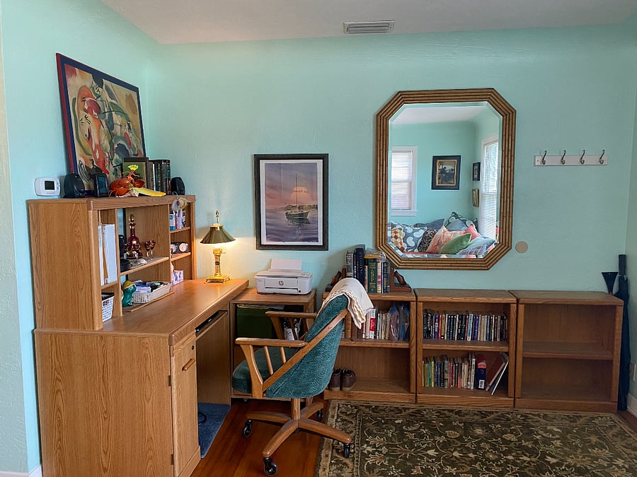 Desk for laptop work