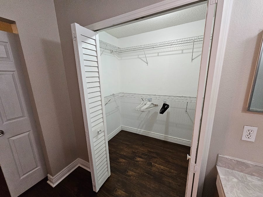 Master bedroom closet