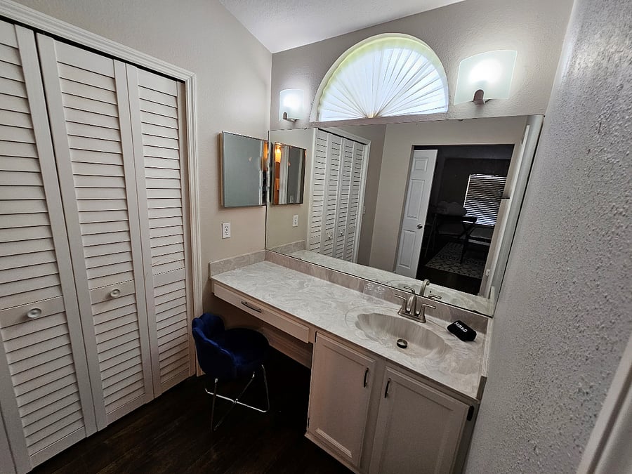 Master bathroom vanity