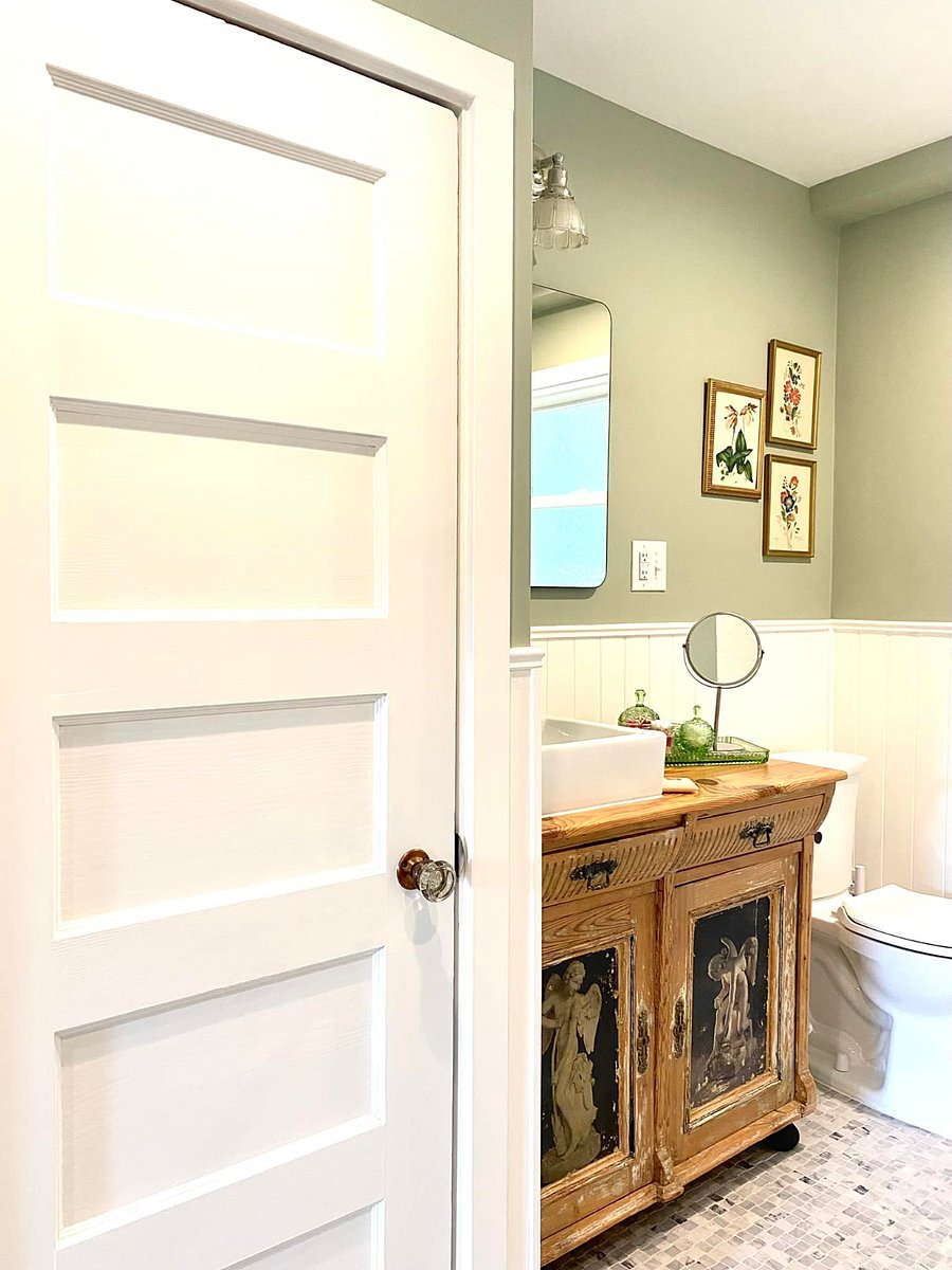 Bathroom with shower and tub.