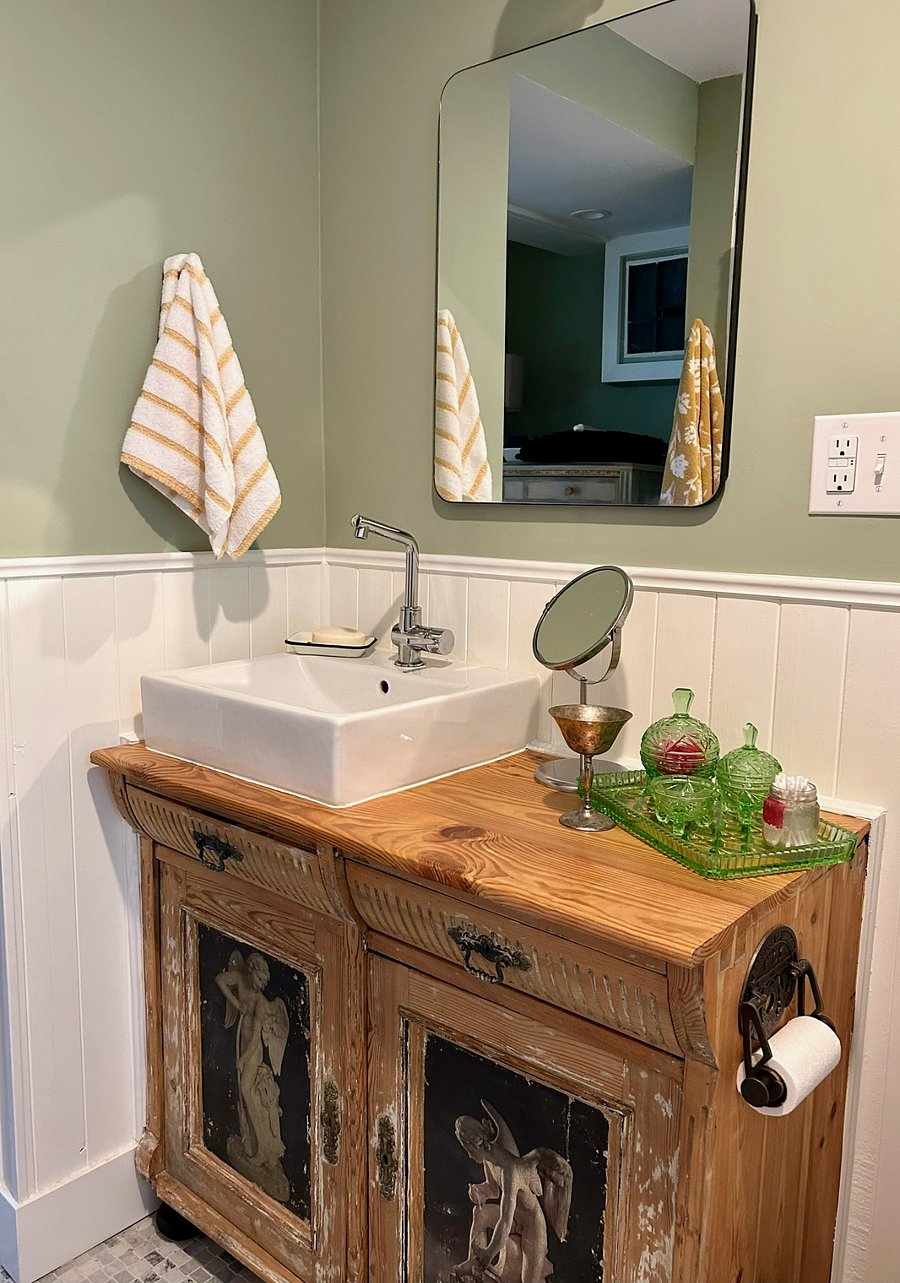 Antique bathroom vanity