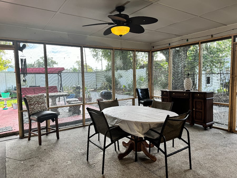 Enclosed air conditioned and heated patio