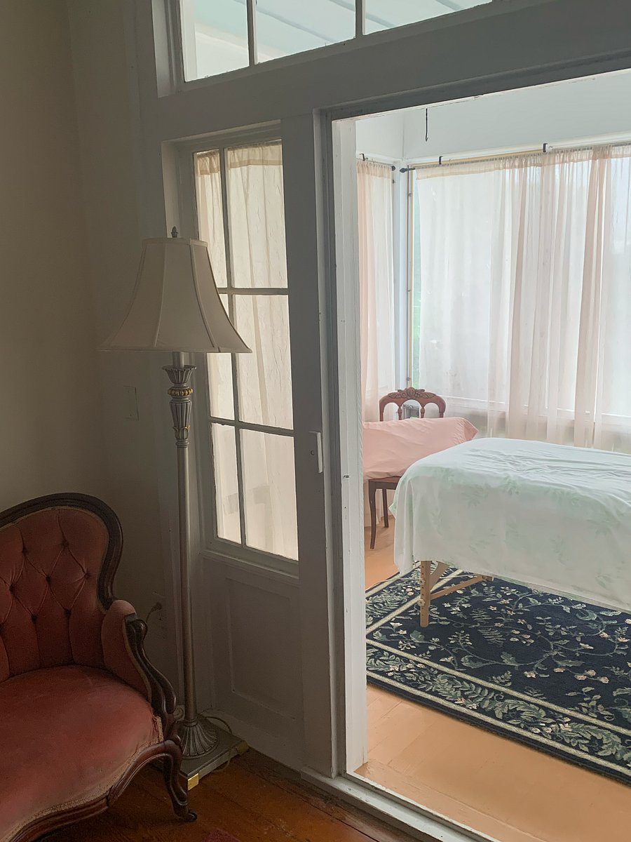 enclosed upstairs porch