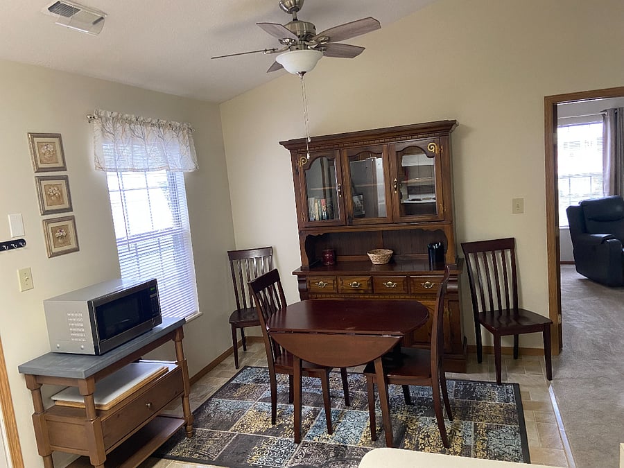 Dining area looking from kitchen