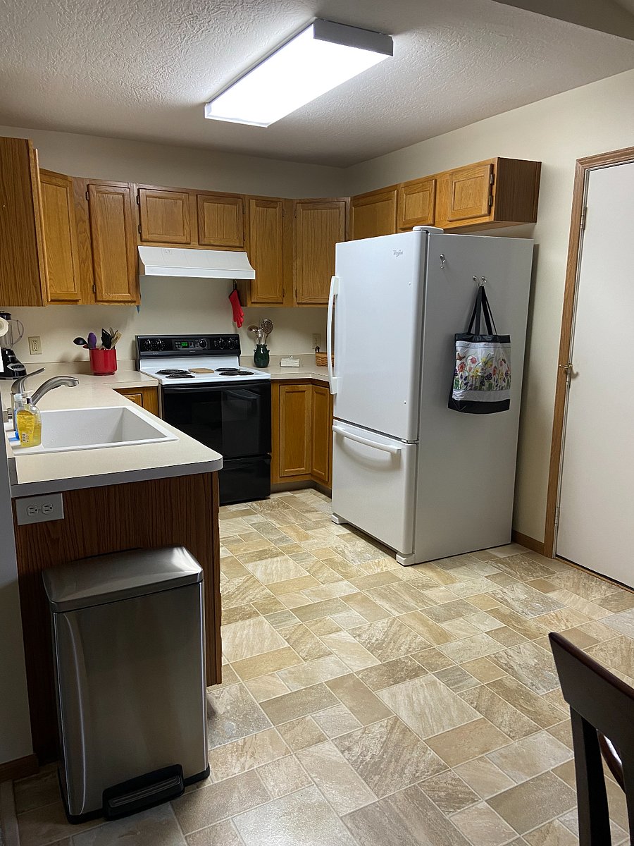 Full Kitchen looking from dining area