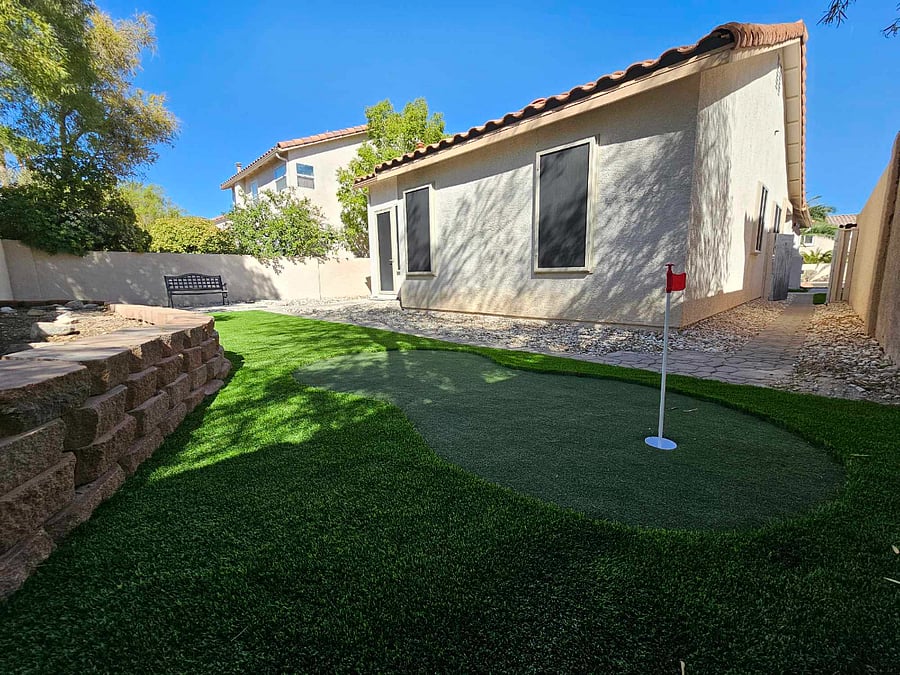 Private backyard