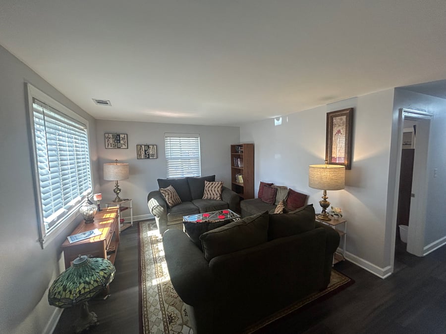 Living room w/ large picture window