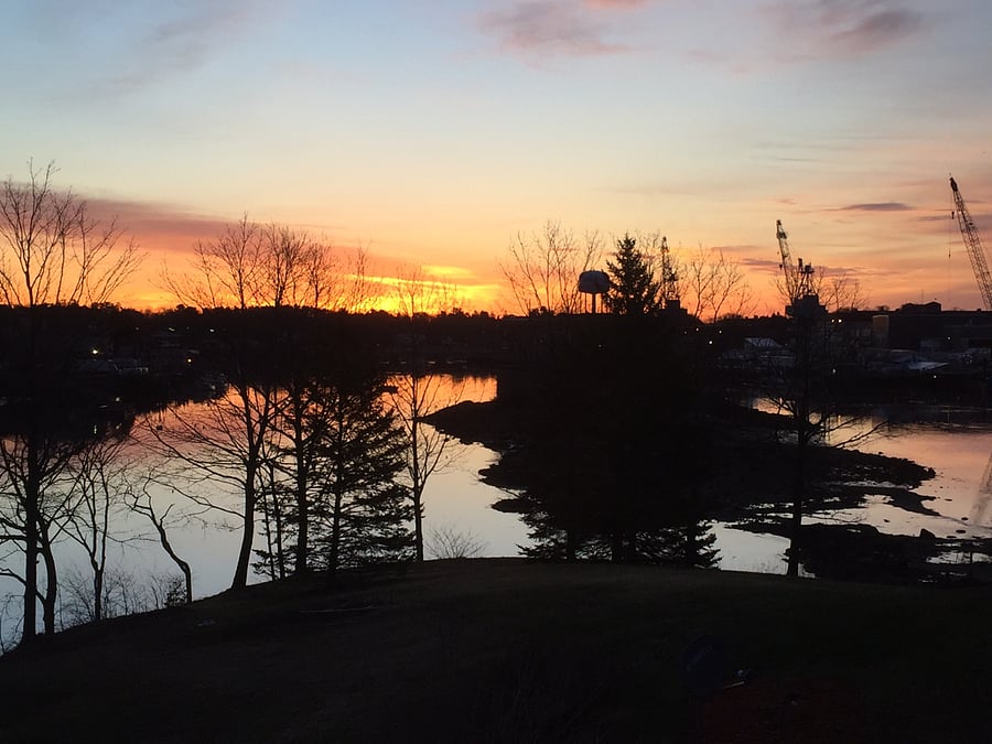 Sunrise from the Master Bedroom.