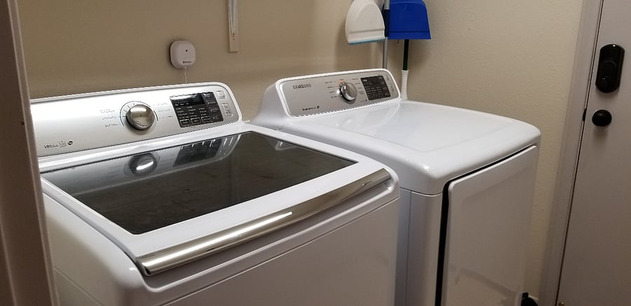 Newer washer & dryer.