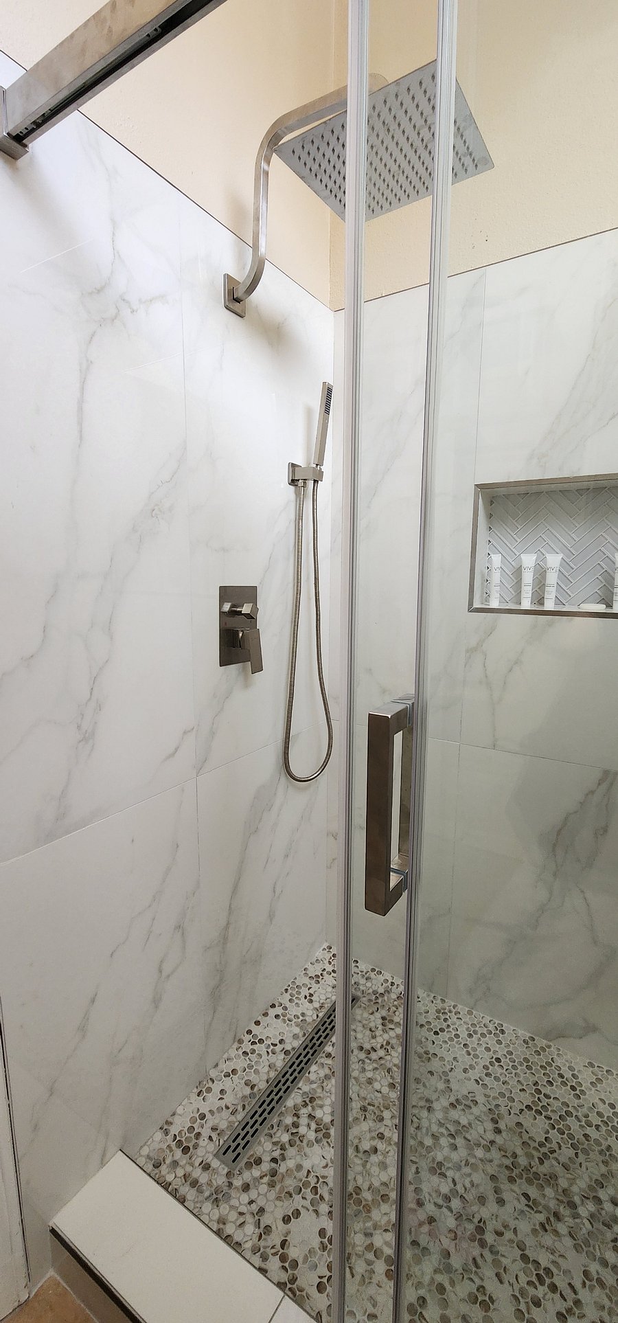 Recently remodeled master bedroom bath.