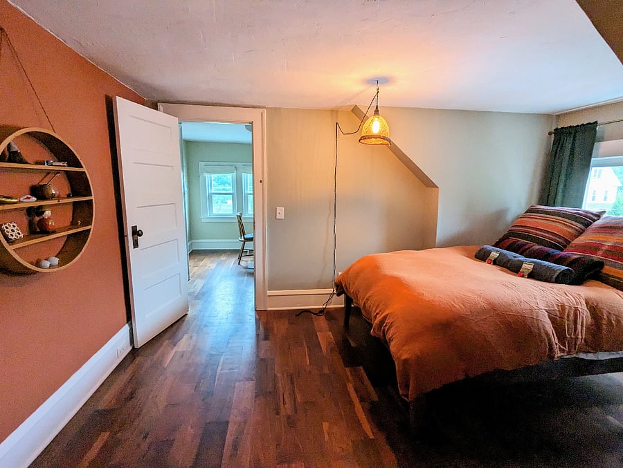 Upstairs bedroom (full-sized bed), connected to the office