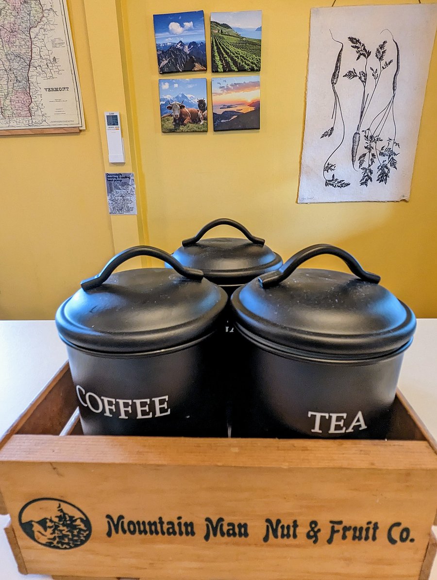 Coffee, tea & sugar provided so you start your mornings right