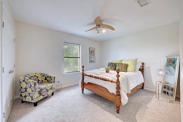 2nd Bedroom on Second Floor
Towels In Cabinet with Toiletries