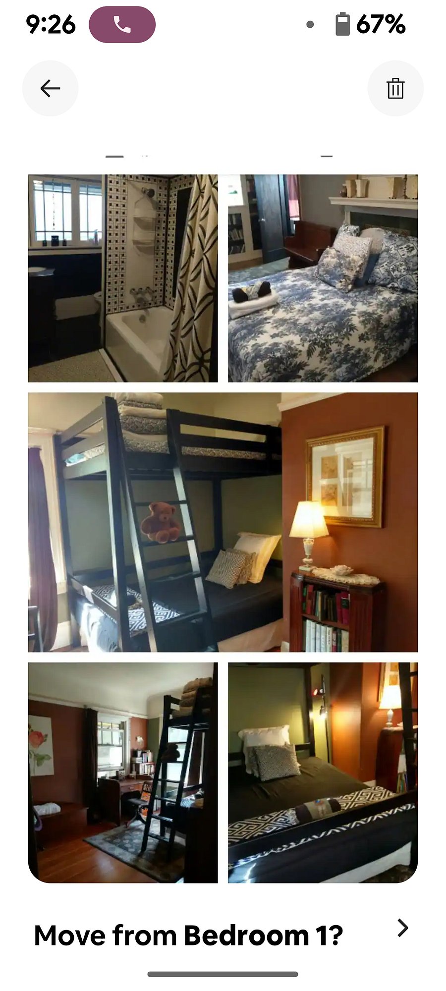 Fourth option with shared common areas Also in main house, sleeps 4