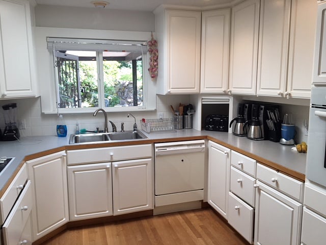 Kitchen, large Sub zero refrigerator not pictured.