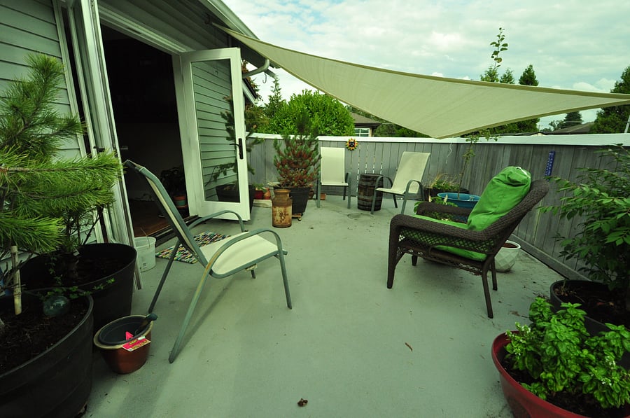 Deck on the south side of home. Included in rental.
