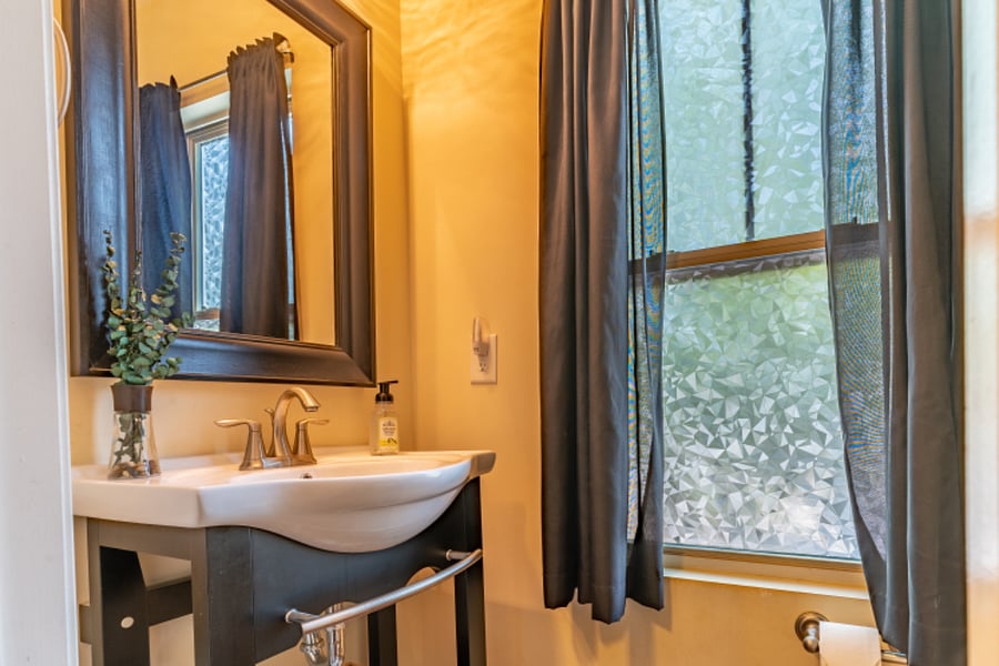 Second level half bath.