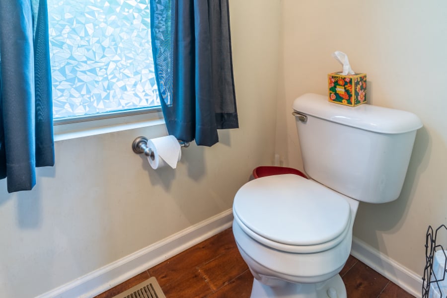 Second level half bath.