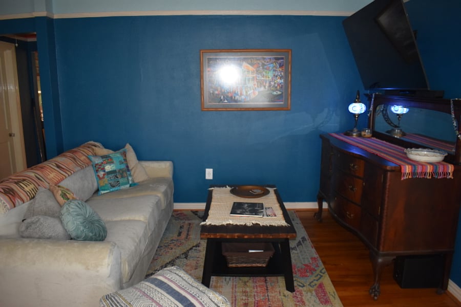 Your own private living room with 55 Samsung smart TV and Philips soundbar