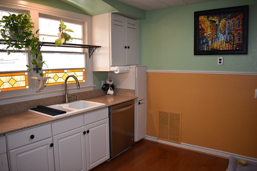 All modern kitchen amenities, including granite countertops, stainless steel appliances, and all kitchenware needed!