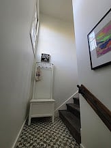 Stairs leading up to Keypad Door
