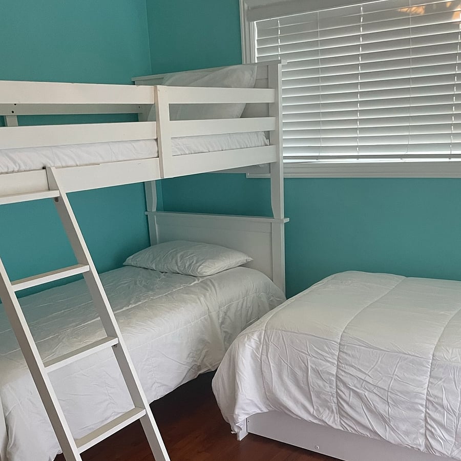 Third bedroom with 3 twins and a trundle