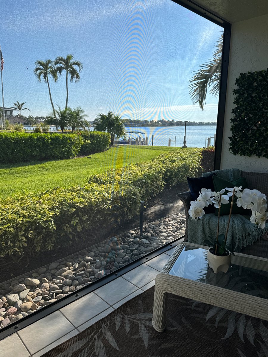 view from screened Lanai