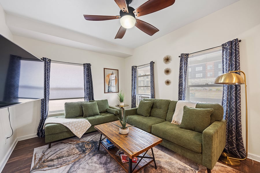 Living Room with window A/C