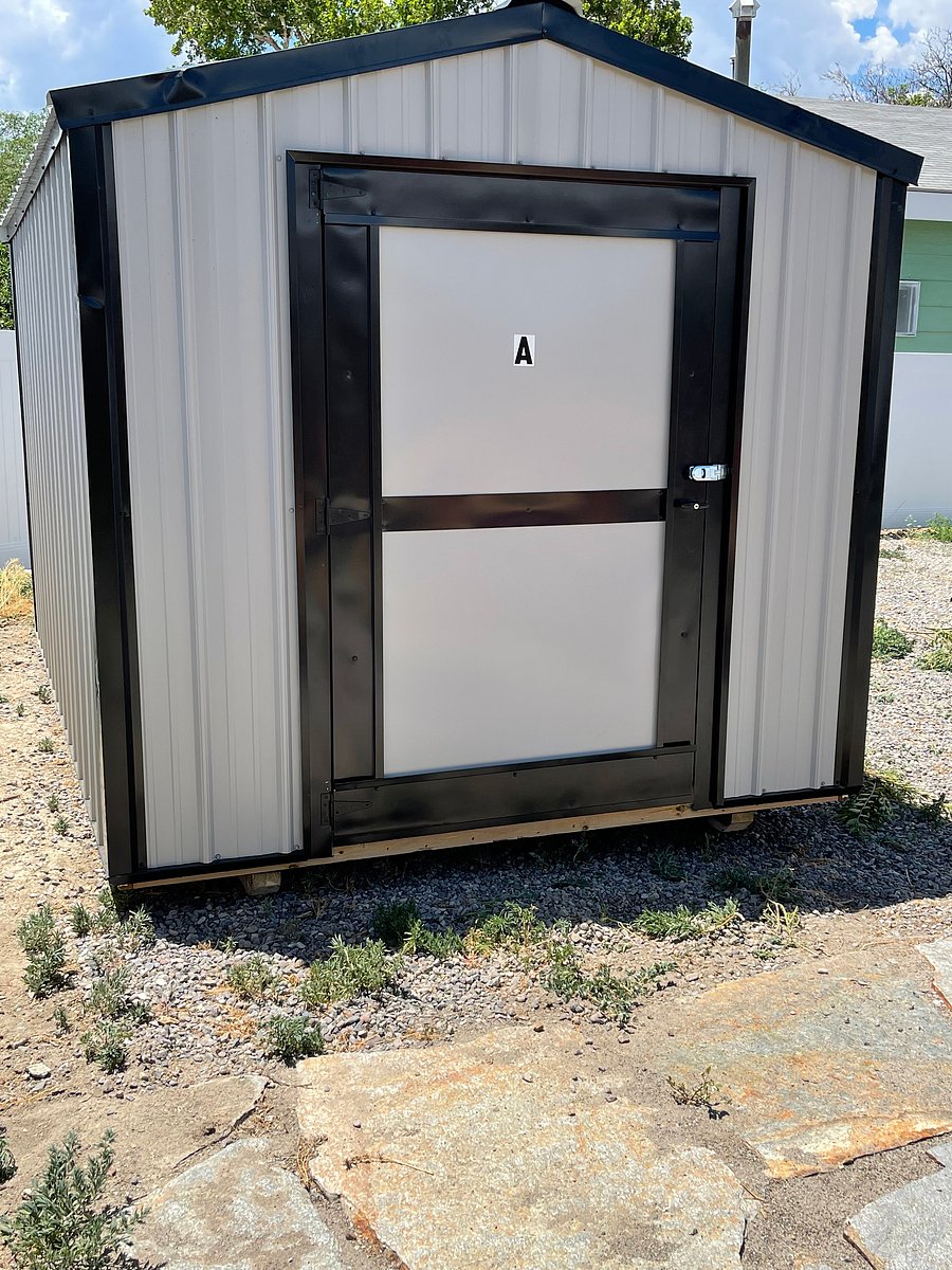 This shed is provided for our guests to use for their items to store. Located in the rear of the property. Each duplex unit has its own storage space. Please provide your own lock.