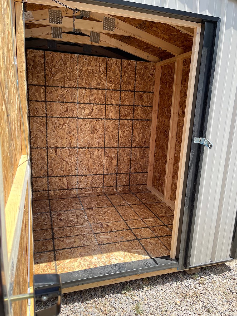 Photo showing the interior of the shed.