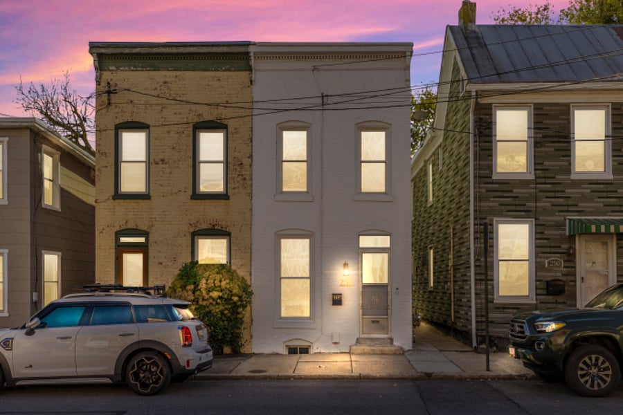 We had the trim painted, but the sunset was too pretty to delete the photo :)