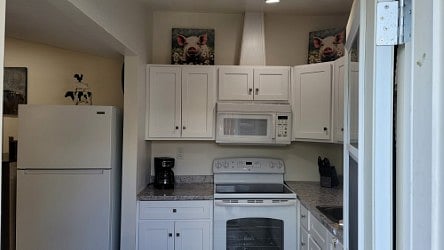 Amenities- Fully equipped kitchen includes upgraded pot, pans, dishes, flatware, glassware, utensils, cleaning supplies, etc
