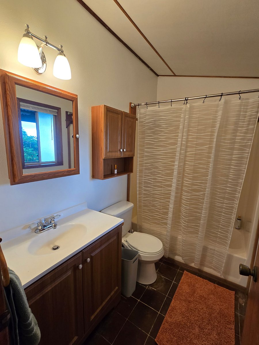 One bathroom