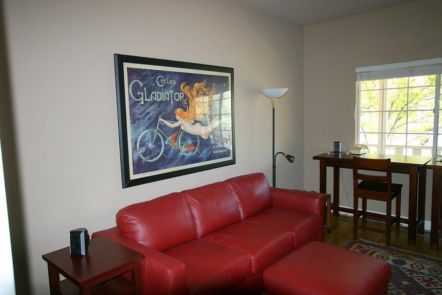TV room/office and pull-out couch