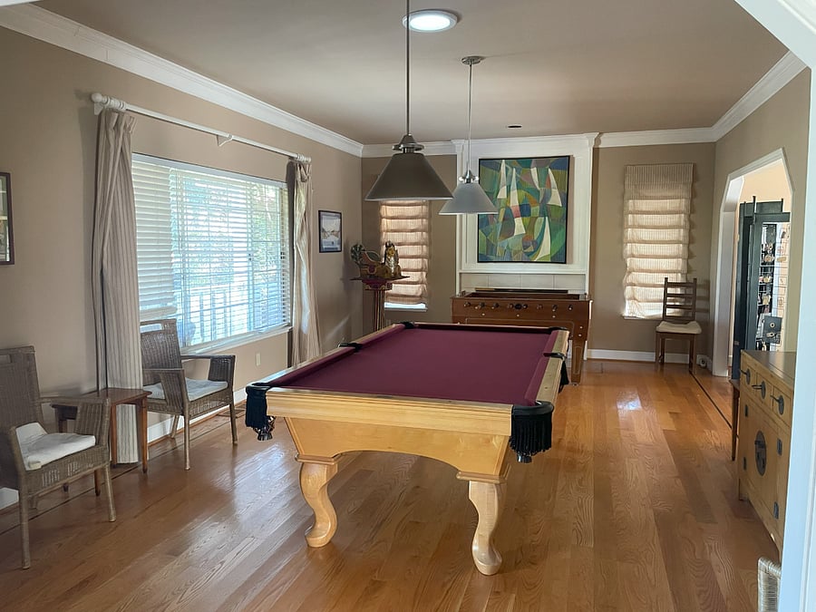 Pool table and foosball table