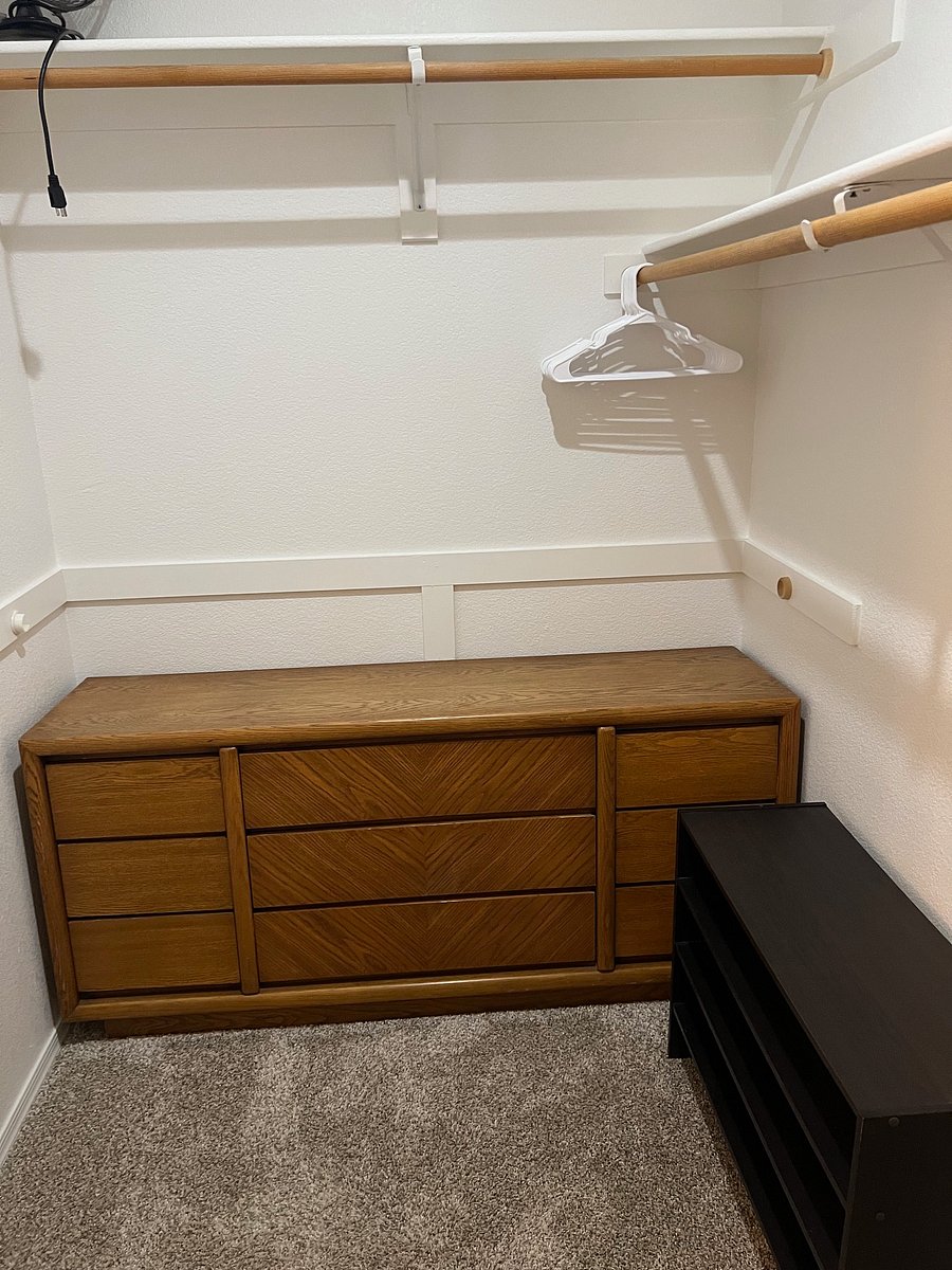 Large Main Bedroom Closet with Dresser