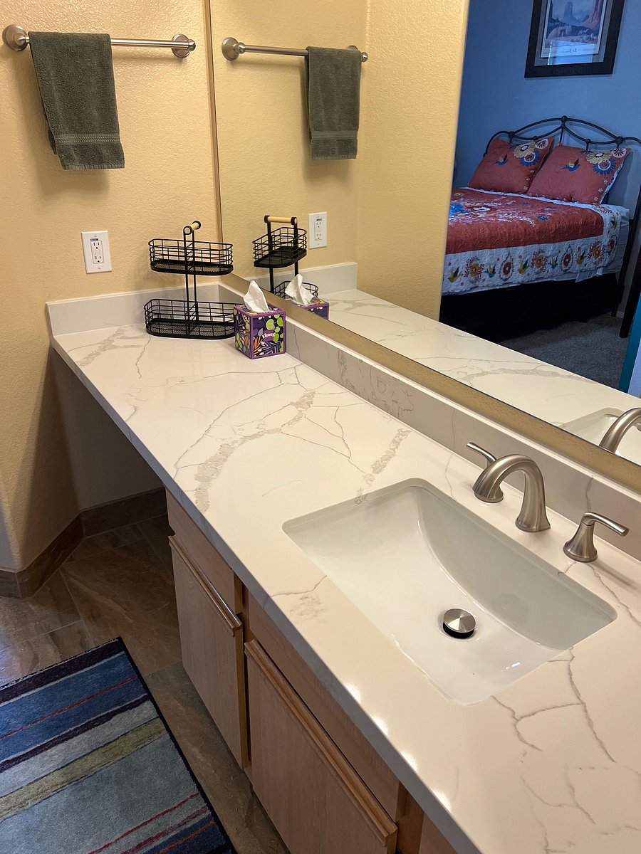 New Quartz Counter Top, Sink and Faucet