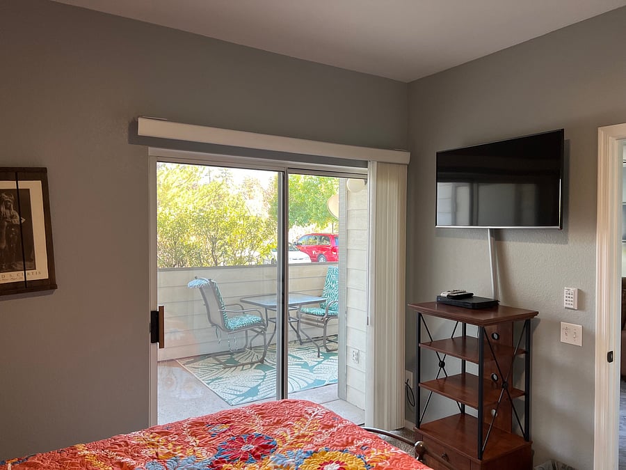 Patio access from Main Bedroom
