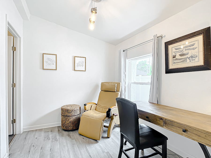 Master Sitting Area with Massage Chair