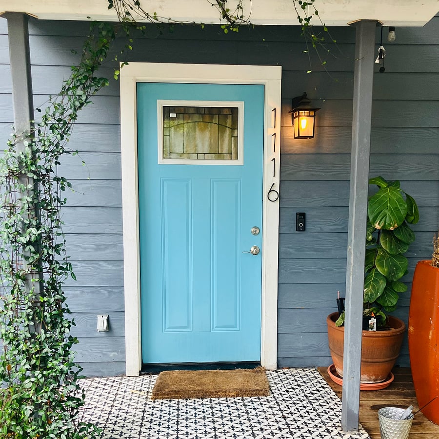 Front door pathway.