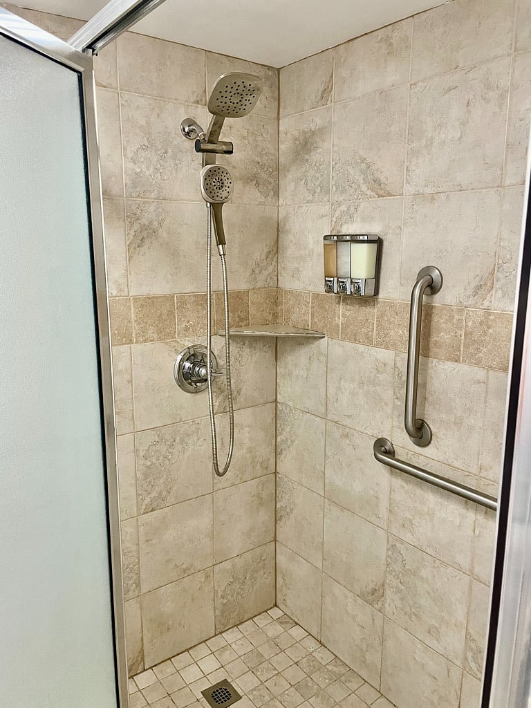 Main floor bathroom shower