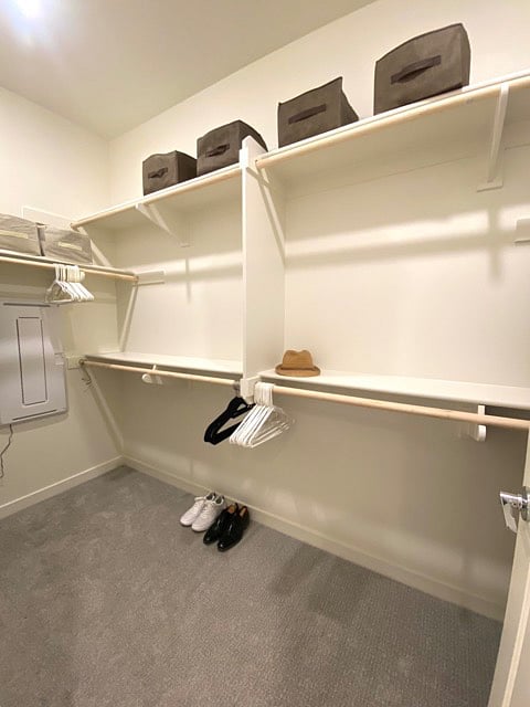 Master bedroom walking closet