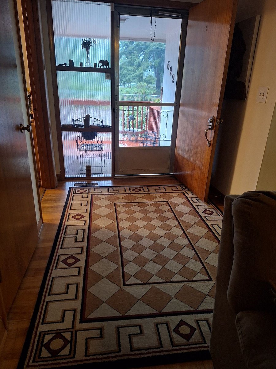 Front door entrance from ramp to living room