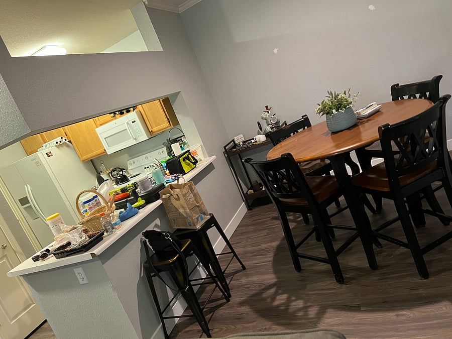 Kitchen/dining room view
