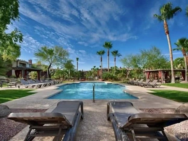 One of the pools in the community