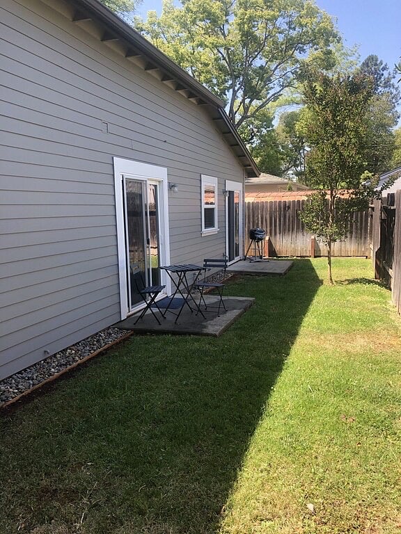 Private Fenced Backyard