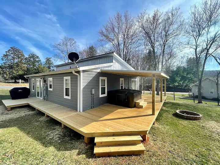 porch and fire pit