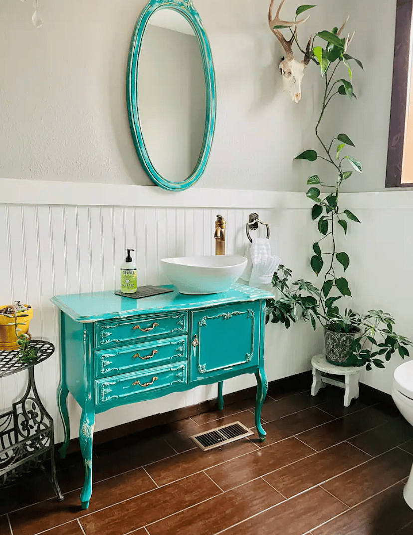 1st floor half bath located off the main living room.